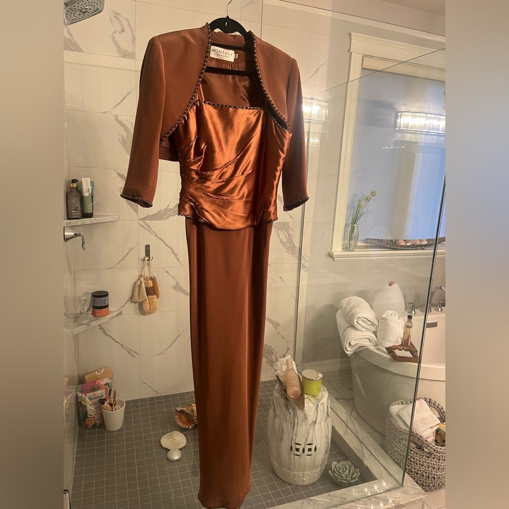 COPY - Montage by Mon Cheri, mother of the bride, dress gown in cinnamon size 1…